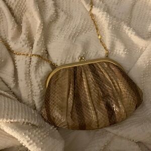 Judith Leiber Snakeskin Purse
